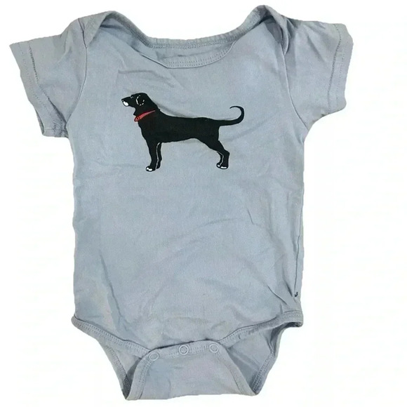 Baby The Black Dog Blue One Piece Size 6 Months - Picture 1 of 4